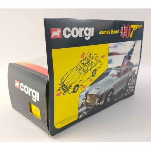 301 - CORGI James Bond 271 Aston Martin DB5 in box. Wear and damage to box in particular the see through p... 