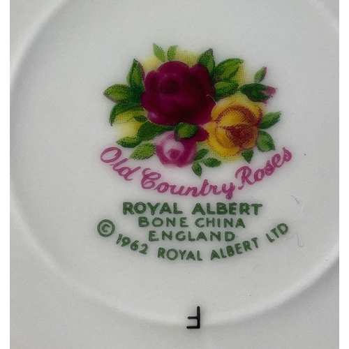 339 - A ROYAL ALBERT old country roses pattern lidded biscuit barrel in good condition with no cracks chip... 