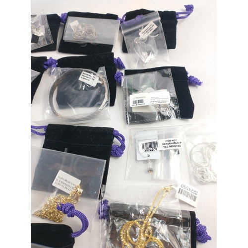 93 - A collection of TJC jewellery, all stamped 925 silver including pendants, earrings, chains, rings et... 