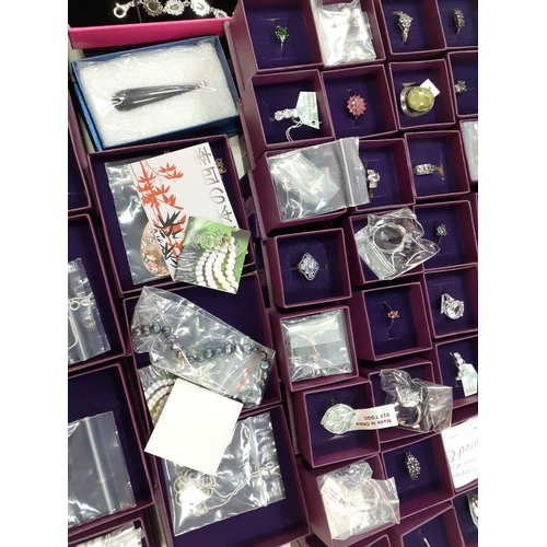 97 - A fine collection of quality jewellery stamped 925 some with SWAROVSKI crystals, AMMALITE, or IMPERI... 