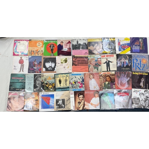 An assorted lot of over 120 45rpm vinyl records including CLASSIC ...