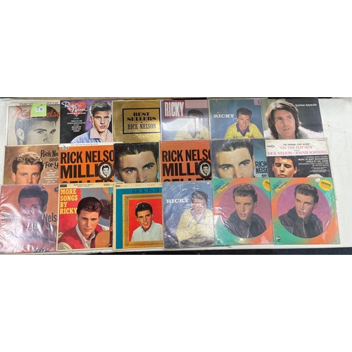 24 - RICK NELSON collection of 40+ vinyl LPs, all you need to complete your Rick Nelson tribute collectio... 