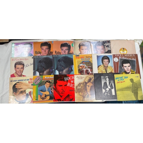 24 - RICK NELSON collection of 40+ vinyl LPs, all you need to complete your Rick Nelson tribute collectio... 