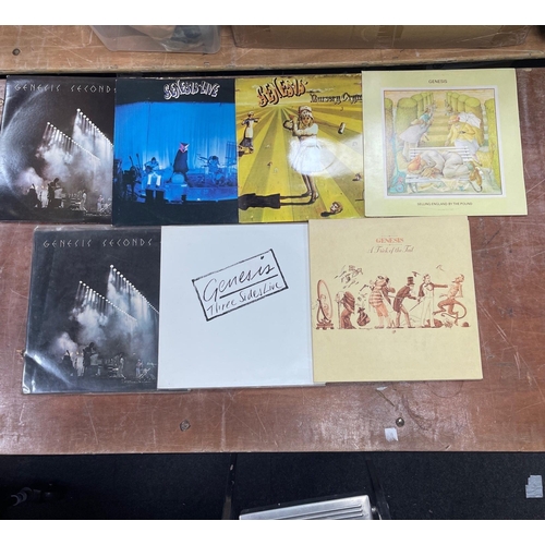 27 - GENESIS collection of seven LPs to include Seconds Out, Genesis Live, Nursery Cryme (cover damaged),... 