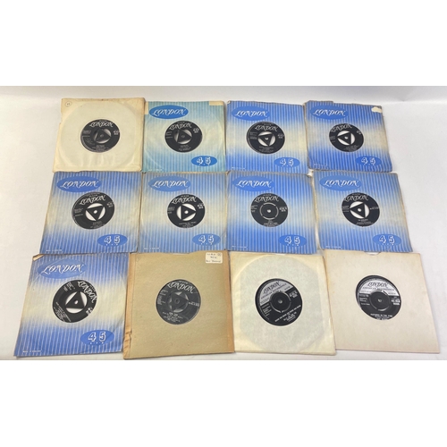 49 - An interesting selection of 25 LONDON / LONDON AMERICAN RECORDINGS 45rpm vinyl records from the 1960... 