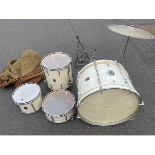 9 - PREMIER Drum set.  Spent its time with a local jazz band but still has many years of good service ah... 