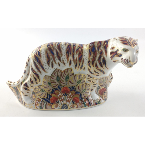 121 - A 1994 ROYAL CROWN DERBY Bengal Tiger with a gold stopper#121