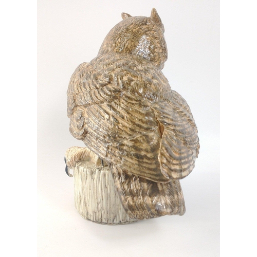 146 - A beautiful bone china MACK Eagle Owl figure approx. L15cm x W12cm x H16cm.#146
