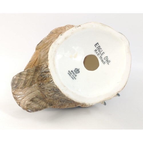 146 - A beautiful bone china MACK Eagle Owl figure approx. L15cm x W12cm x H16cm.#146