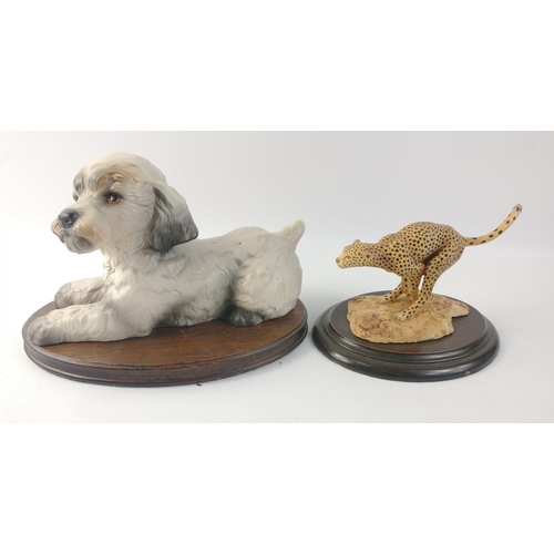 148 - For animal lovers! A Silkwoods of Knysna Trust Collection piece by artist John Blignaut of a cheetah... 