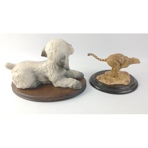 148 - For animal lovers! A Silkwoods of Knysna Trust Collection piece by artist John Blignaut of a cheetah... 