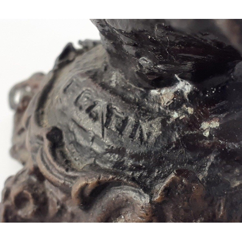 149 - A bear holding umbrella approx 20cm tall#149