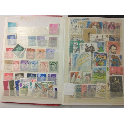 123 - Five stamp albums with 20th century stamps from around the world including overseas first day covers... 