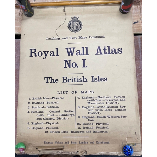 183 - ROYAL WALL ATLAS No 1 - Teaching and Test maps Combined
 publisher T NELSON & SONS of EDINBURGH
... 