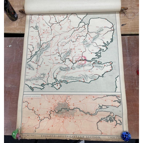 183 - ROYAL WALL ATLAS No 1 - Teaching and Test maps Combined
 publisher T NELSON & SONS of EDINBURGH
... 