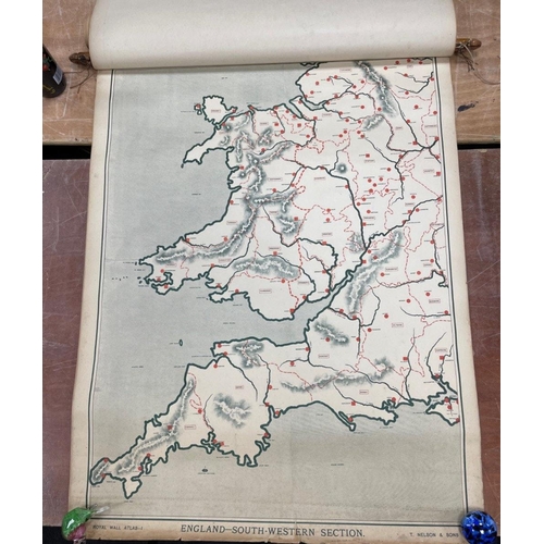 183 - ROYAL WALL ATLAS No 1 - Teaching and Test maps Combined
 publisher T NELSON & SONS of EDINBURGH
... 