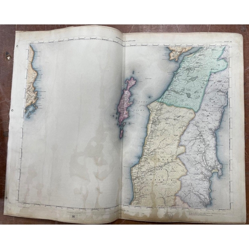 184 - ORDNANCE SURVEY SCOTLAND Part series printed from an Electrotype taken in 1885  hessian backed to co... 