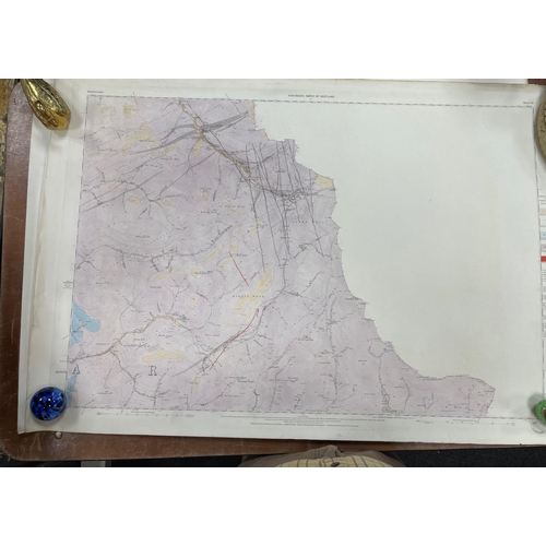 188 - FROM THE GEOLOGICAL SURVEY OF SCOTLAND map of DUMFRIESSHIRE sheet XLL surveyed in 1856 by Captain St... 