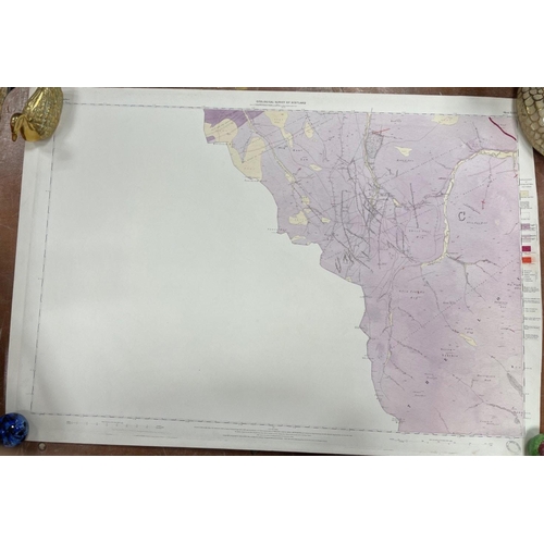 188 - FROM THE GEOLOGICAL SURVEY OF SCOTLAND map of DUMFRIESSHIRE sheet XLL surveyed in 1856 by Captain St... 