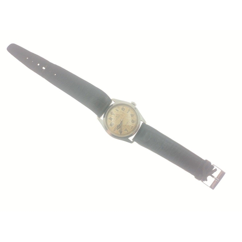 19 - ITS JUST GOT TO BE ROLEX! 
A vintage ROLEX mid-size Oyster watch on a leather strap with original 'R... 