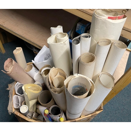 193 - LUCKY DIP! A large box with a HUGE assortment of old (some c1930's) ordnance survey maps, mainly Edi... 