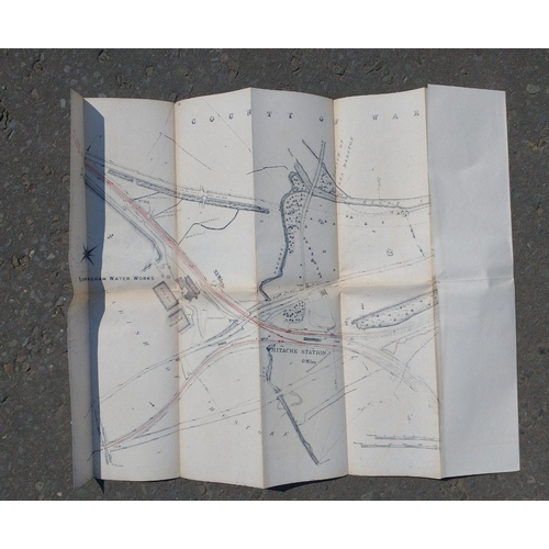 194 - A great opportunity for RAILWAY TRACK/TRAIN ENTHUSIASTS! A lot of 8 railway track maps from areas su... 