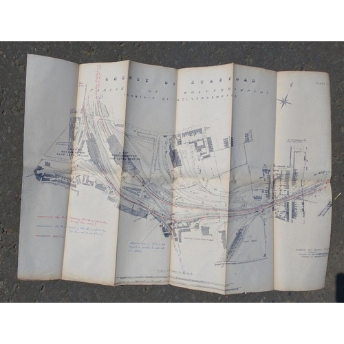 194 - A great opportunity for RAILWAY TRACK/TRAIN ENTHUSIASTS! A lot of 8 railway track maps from areas su... 