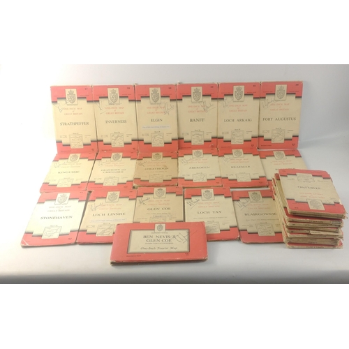 196 - A fantastic lot for LOVERS of MAPS, HIKING and CYCLING! A substantial collection of 29 One-Inch Tour... 