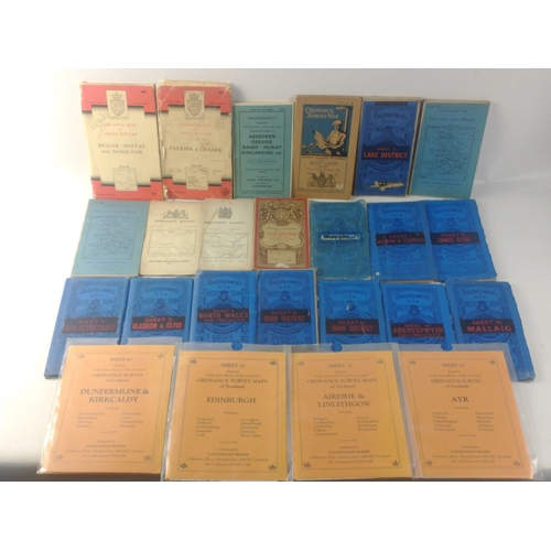 197 - A mixed lot of ORDNANCE SURVEY MAPS to include map printers such as Ordnance Survey Office, Southham... 