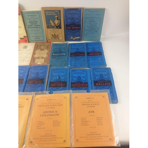 197 - A mixed lot of ORDNANCE SURVEY MAPS to include map printers such as Ordnance Survey Office, Southham... 