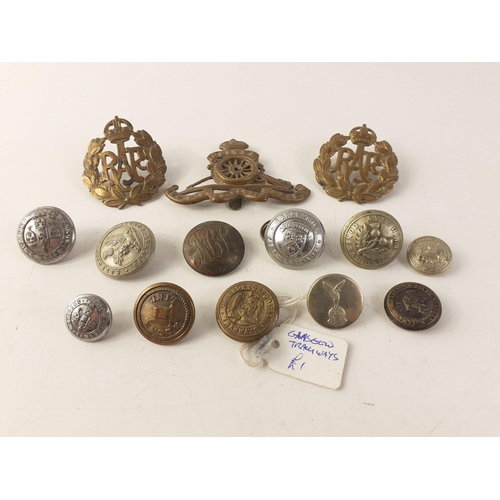 202 - An interesting collection of three military badges and some very unusual and collectible uniform but... 
