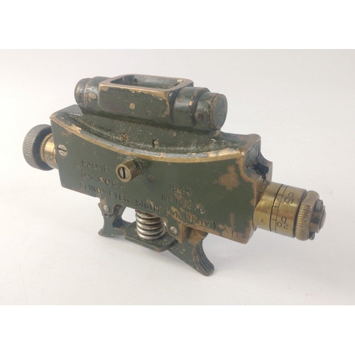 204 - A 1943 dated Palmer OS 330GA CLINOMETER SIGHT MARK IV  (No. 16276)#212