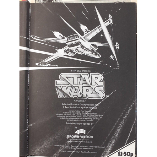 207 - A STAR WARS ANNUAL no. 1, a Star Wars OFFICIAL POSTER MAGAZINE No 3, The STAR WARS Storybook, plus a... 