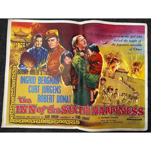 208 - THE INN OF THE SIXTH HAPPINESS - original 1958 movie poster celebrating the great Ingrid Bergman fil... 