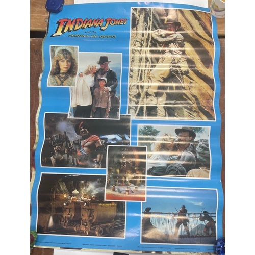 215 - 5 LARGE COLOURFUL POSTERS
1984 LUCAS FILM LTD original wall posters to include HARRISON FORD featuri... 