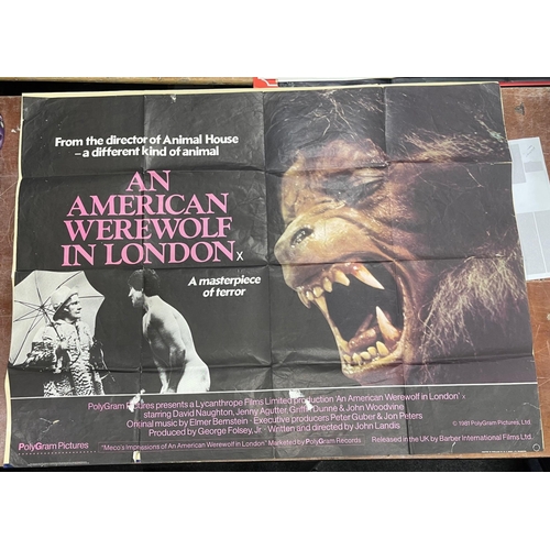 1982 AN AMERICAN WEREWOLF IN LONDON hand written dated verso 14/3/82 ...