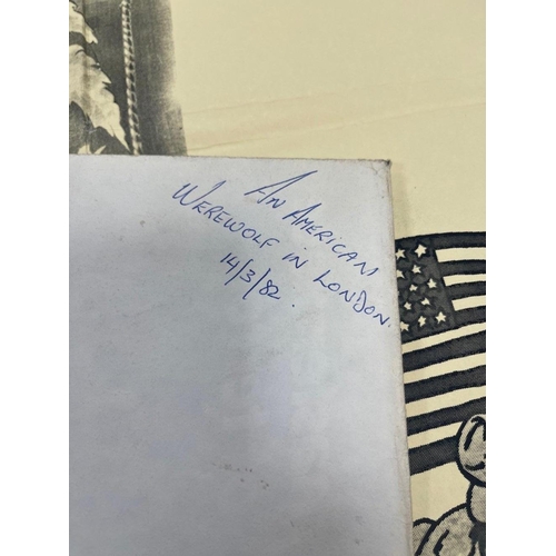 223 - 1982 AN AMERICAN WEREWOLF IN LONDON hand written dated verso 14/3/82? large wall poster 40