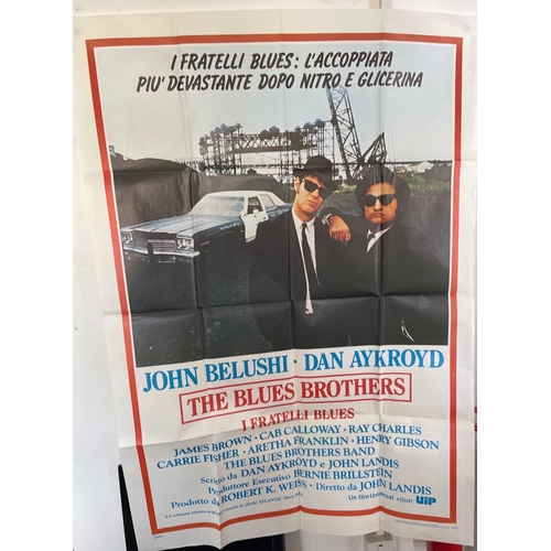 226 - A GIGANTIC over-size poster of THE BLUES BROTHERS, Spanish release by Nuova Rotopress, 140cm x 99cm ... 