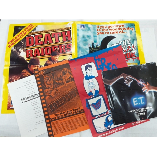 228 - A mixed lot of an original 1983 ET calendar, BRUNTON THEATRE production of GREASE, screenplay of My ... 