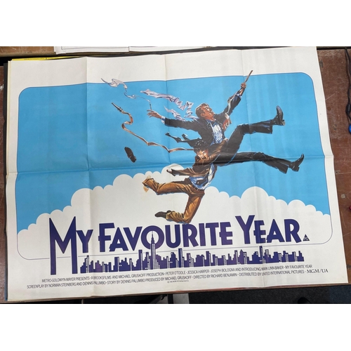 230 - A selection of movie posters to include quad posters of Mel Brooks in HIGH ANXIETY, George Burns in ... 