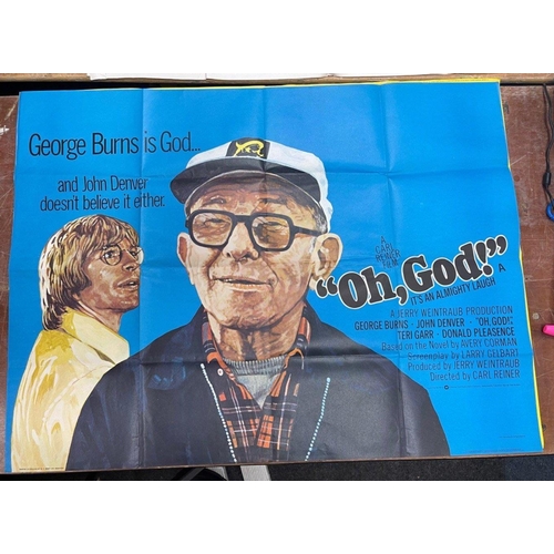 230 - A selection of movie posters to include quad posters of Mel Brooks in HIGH ANXIETY, George Burns in ... 