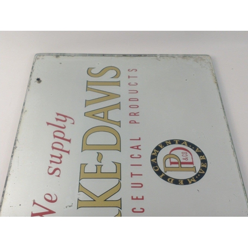 237 - A lovely old advertising mirror for PARKE-DAVIS Pharmaceutical Products.  In nice aged condition.  M... 