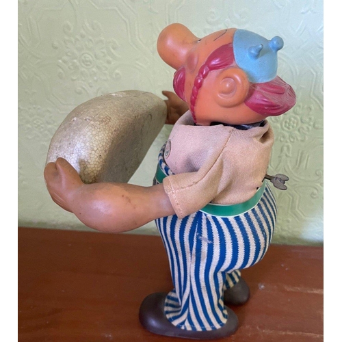 257A - RARE and in working order OBELIX toy clock-work model 
KARL WEST GERMANY - OBELIX MECHANICAL WIND-UP... 
