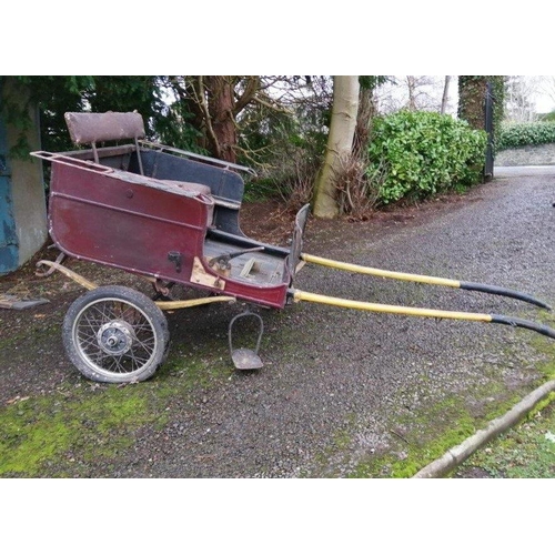 283 - Vintage two wheeled cart to be pulled by a donkey. Ride around town in style!#291