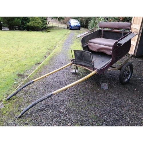 283 - Vintage two wheeled cart to be pulled by a donkey. Ride around town in style!#291