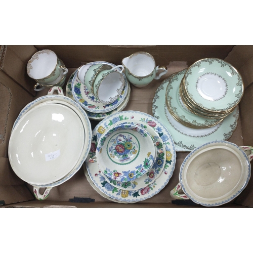 317 - A mixed china lot to include MASON'S Regency Strathmore and a part SALISBURY tea set comprising 4 cu... 