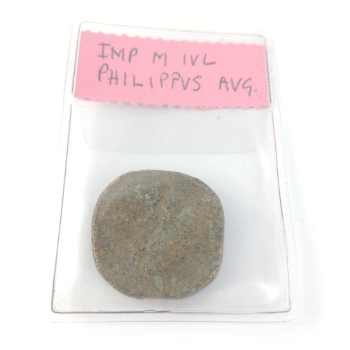 57 - Ancient Roman Coin. PHILIPPUS / PHILIP I (244-249AD) bronze coin. Weight 20.37g Diameter 29mm#57