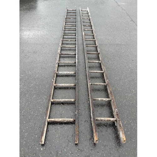 583 - A double length set of step ladders#611