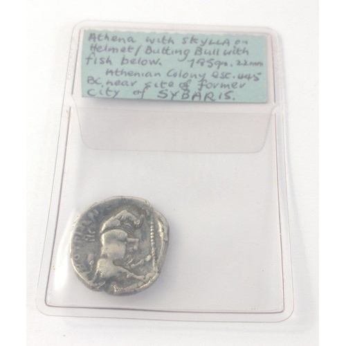 88 - An ancient silver GREEK stater (400-380BC) weight 5.5g approx, 21mm dia, superb detail#88