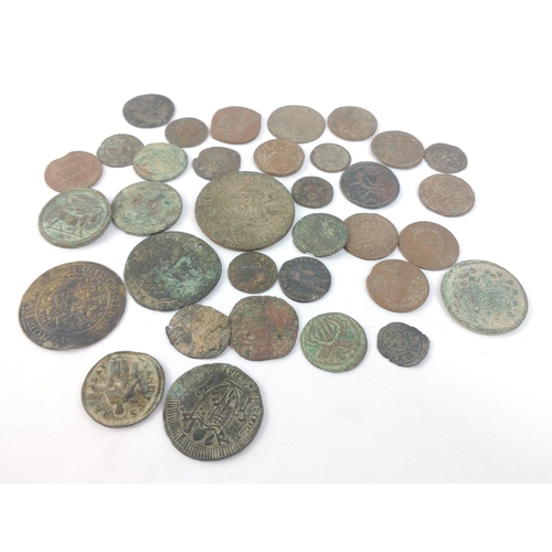 92 - A quantity of collectable older treasure trove coins of various ages and locations awaiting a new nu... 